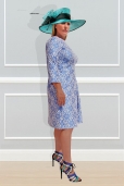Vestido Jaquard Encaje