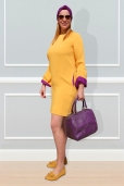 Vestido Amarillo y Morado