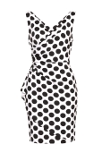 Vestido Lunares en Blanco y Negro