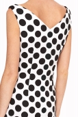 Vestido Lunares en Blanco y Negro