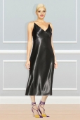 Vestido Negro  Satén
