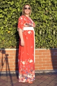Vestido Kimono Estampado