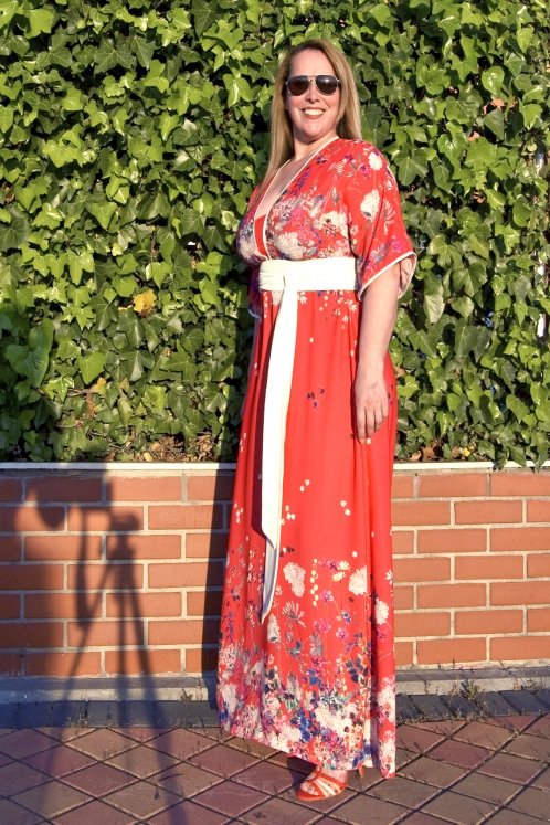 Vestido Kimono Estampado