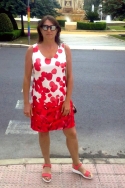 Vestido Pétalos Rojos