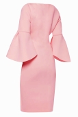 Vestido Maquillaje con Manga Tulipán