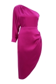 Vestido Satén Buganvilla