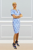 Vestido Jacquard Encaje