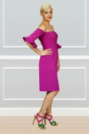 Vestido Fucsia Bardot