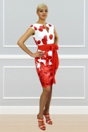 Vestido Pétalos Rojos