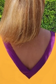 Vestido Amarillo y Morado