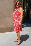 Vestido Estampado cuello halter