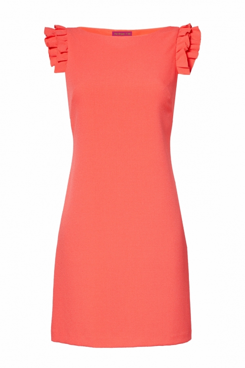 Vestido Coral cuello Barco
