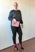 Bolso mano Terciopelo en Rosa Maquillaje