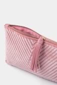 Bolso mano Terciopelo en Rosa Maquillaje