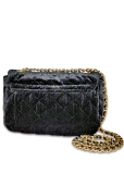 Bolso Acolchado Negro Estilo Chanel
