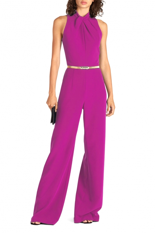 Mono Fucsia Escote Cruzado