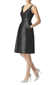 Vestido Negro Satén