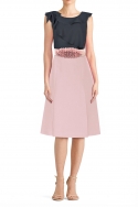 Falda color Nude
