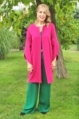 Conjunto Levita, Blusa y Pantalón Palazzo