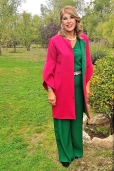 Conjunto Levita, Blusa y Pantalón Palazzo