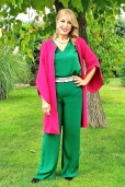 Conjunto Levita, Blusa y Pantalón Palazzo