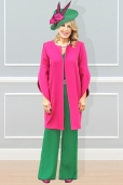 Conjunto Levita, Blusa y Pantalón Palazzo