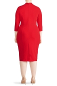 Vestido Rojo escote anudado