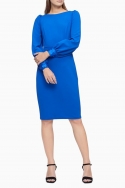Vestido Zafiro puños Satén