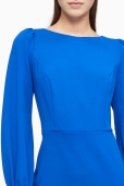 Vestido Zafiro puños Satén