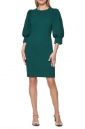 Vestido Verde Manga Abullonada