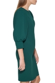Vestido Verde Manga Abullonada