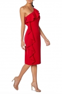 Vestido Rojo Asimétrico