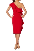Vestido Rojo Asimétrico