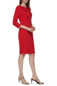 Vestido Rojo Escote Lazada