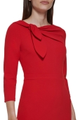 Vestido Rojo Escote Lazada
