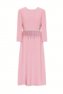 Vestido Maquillaje Plumas