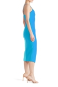 Vestido Bicolor Azul y Turquesa