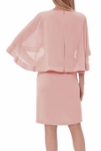 Vestido Maquillaje con Capa en Gasa