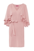 Vestido Maquillaje con Capa en Gasa