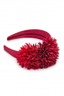 Diadema Granate con Flores