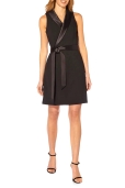 Vestido Negro cuello esmoquin