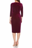 Vestido Terciopelo Lazada Borgoña