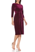 Vestido Terciopelo Lazada Borgoña