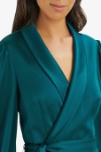 Vestido Satén Verde