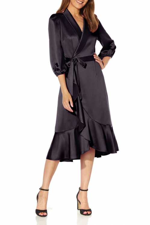 Vestido Satén Negro
