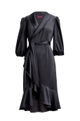 Vestido Satén Negro