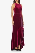 Vestido Terciopelo Borgoña