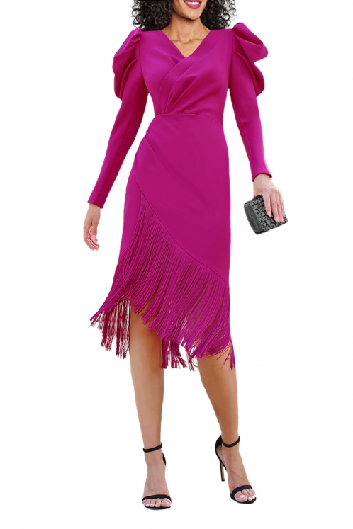 Vestido Buganvilla Flecos