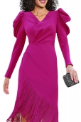 Vestido Buganvilla Flecos