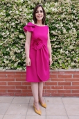 Vestido Buganvilla con Flor 3D